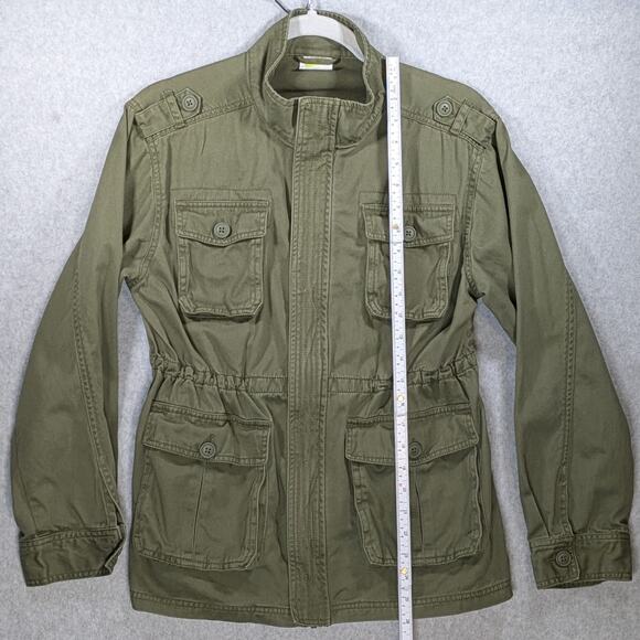 Crazy 8 Green Military Style Jacket for Girls, Size XL 14  100% Cotton - Picture 9 of 14